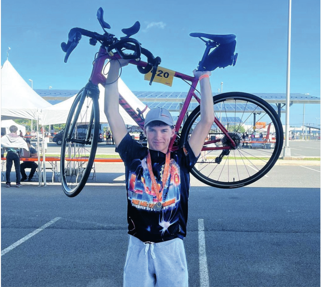 Junior completes 175-mile bike race